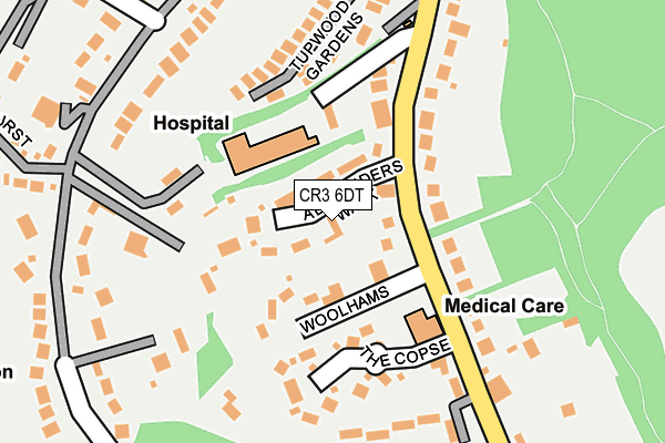 CR3 6DT map - OS OpenMap – Local (Ordnance Survey)