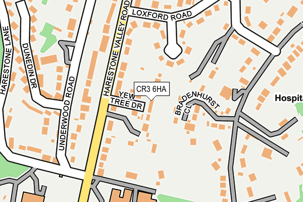 CR3 6HA map - OS OpenMap – Local (Ordnance Survey)