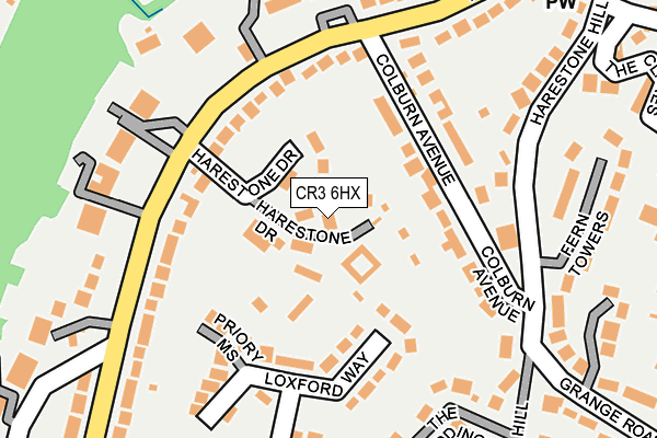 CR3 6HX map - OS OpenMap – Local (Ordnance Survey) CR3 6HX map - OS OpenMap – Local (Ordnance Survey)