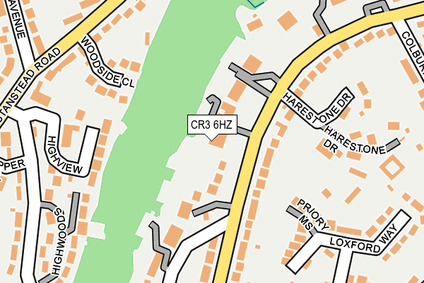 CR3 6HZ map - OS OpenMap – Local (Ordnance Survey) CR3 6HZ map - OS OpenMap – Local (Ordnance Survey)