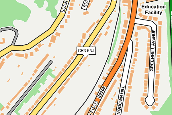 CR3 6NJ map - OS OpenMap – Local (Ordnance Survey) CR3 6NJ map - OS OpenMap – Local (Ordnance Survey)
