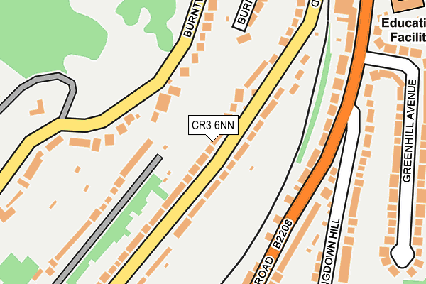 CR3 6NN map - OS OpenMap – Local (Ordnance Survey) CR3 6NN map - OS OpenMap – Local (Ordnance Survey)