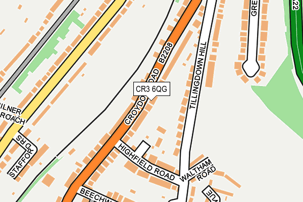 CR3 6QG map - OS OpenMap – Local (Ordnance Survey) CR3 6QG map - OS OpenMap – Local (Ordnance Survey)