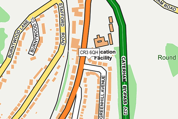 CR3 6QH map - OS OpenMap – Local (Ordnance Survey) CR3 6QH map - OS OpenMap – Local (Ordnance Survey)