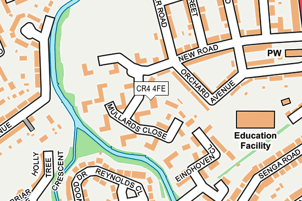 CR4 4FE map - OS OpenMap – Local (Ordnance Survey) CR4 4FE map - OS OpenMap – Local (Ordnance Survey)