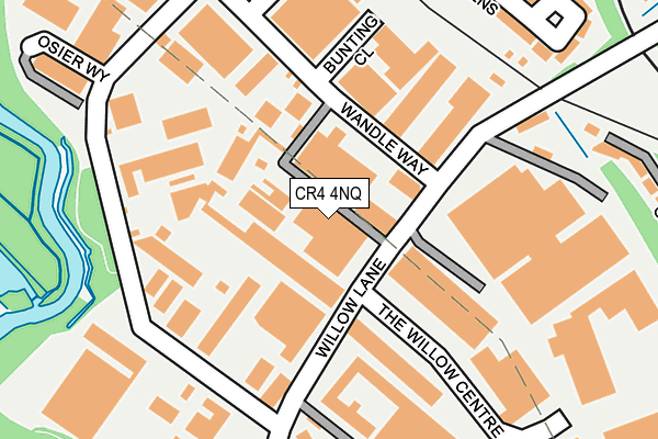 CR4 4NQ map - OS OpenMap – Local (Ordnance Survey) CR4 4NQ map - OS OpenMap – Local (Ordnance Survey)
