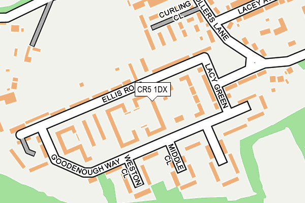 CR5 1DX map - OS OpenMap – Local (Ordnance Survey) CR5 1DX map - OS OpenMap – Local (Ordnance Survey)