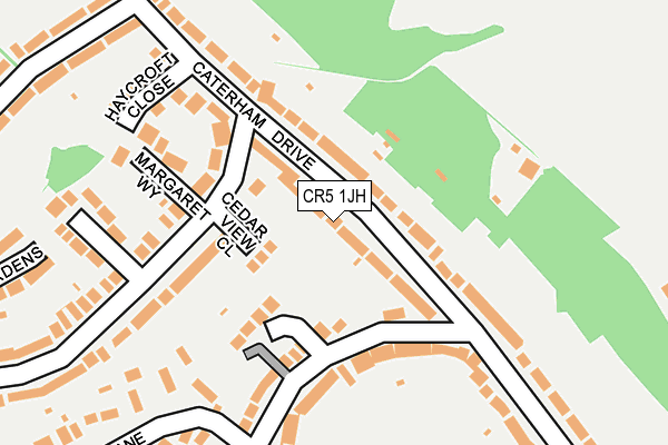 CR5 1JH map - OS OpenMap – Local (Ordnance Survey) CR5 1JH map - OS OpenMap – Local (Ordnance Survey)