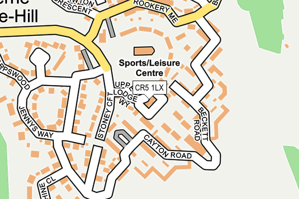 CR5 1LX map - OS OpenMap – Local (Ordnance Survey)