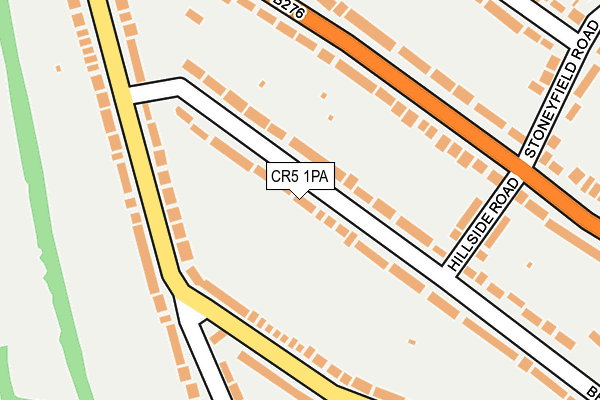 CR5 1PA map - OS OpenMap – Local (Ordnance Survey) CR5 1PA map - OS OpenMap – Local (Ordnance Survey)