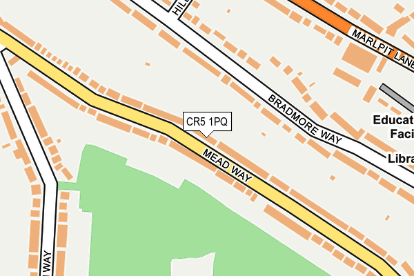 CR5 1PQ map - OS OpenMap – Local (Ordnance Survey) CR5 1PQ map - OS OpenMap – Local (Ordnance Survey)