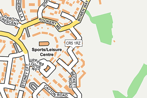CR5 1RZ map - OS OpenMap – Local (Ordnance Survey)