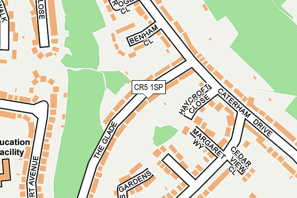 CR5 1SP map - OS OpenMap – Local (Ordnance Survey) CR5 1SP map - OS OpenMap – Local (Ordnance Survey)
