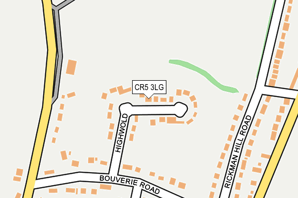 CR5 3LG map - OS OpenMap – Local (Ordnance Survey) CR5 3LG map - OS OpenMap – Local (Ordnance Survey)