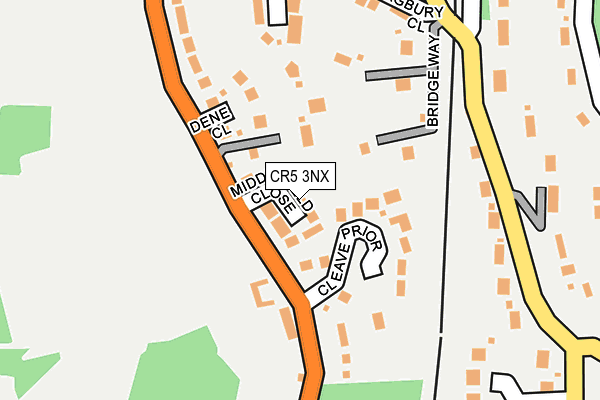 CR5 3NX map - OS OpenMap – Local (Ordnance Survey) CR5 3NX map - OS OpenMap – Local (Ordnance Survey)