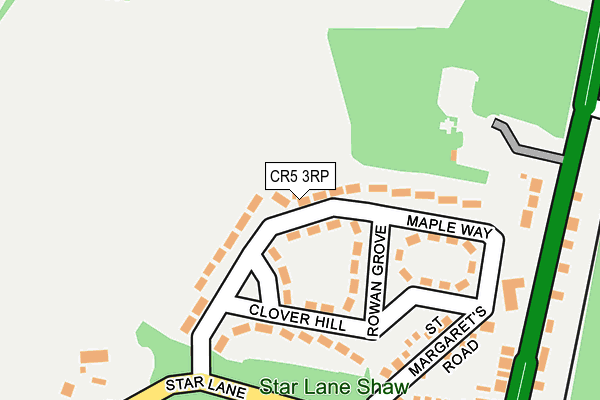 CR5 3RP map - OS OpenMap – Local (Ordnance Survey)