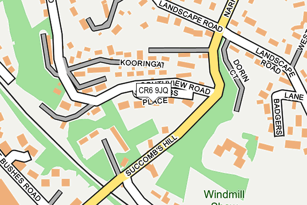 CR6 9JQ map - OS OpenMap – Local (Ordnance Survey) CR6 9JQ map - OS OpenMap – Local (Ordnance Survey)