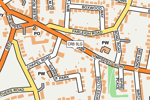 CR6 9LG map - OS OpenMap – Local (Ordnance Survey) CR6 9LG map - OS OpenMap – Local (Ordnance Survey)