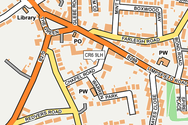 CR6 9LH map - OS OpenMap – Local (Ordnance Survey) CR6 9LH map - OS OpenMap – Local (Ordnance Survey)