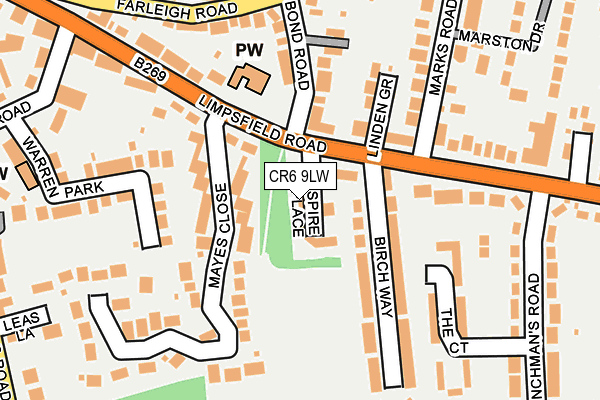 CR6 9LW map - OS OpenMap – Local (Ordnance Survey) CR6 9LW map - OS OpenMap – Local (Ordnance Survey)