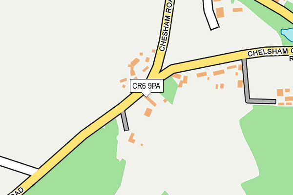 CR6 9PA map - OS OpenMap – Local (Ordnance Survey) CR6 9PA map - OS OpenMap – Local (Ordnance Survey)
