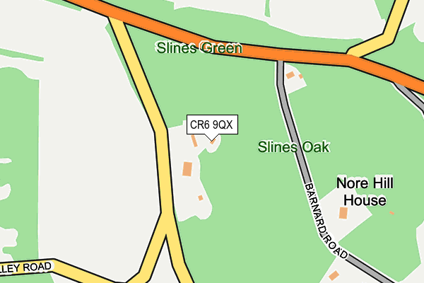 CR6 9QX map - OS OpenMap – Local (Ordnance Survey)