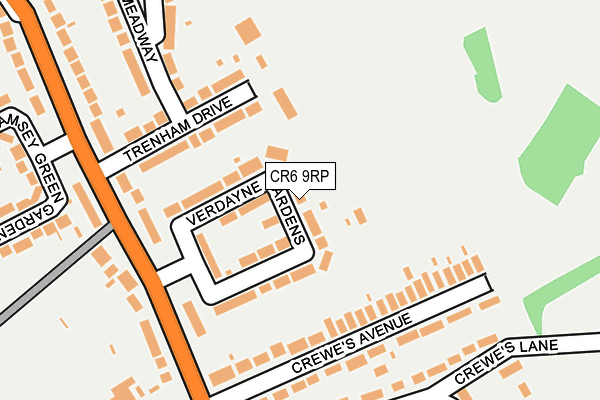 CR6 9RP map - OS OpenMap – Local (Ordnance Survey) CR6 9RP map - OS OpenMap – Local (Ordnance Survey)