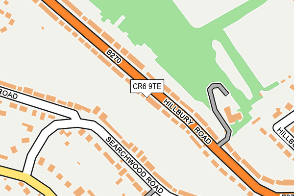 CR6 9TE map - OS OpenMap – Local (Ordnance Survey)