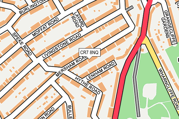 CR7 8NQ map - OS OpenMap – Local (Ordnance Survey)
