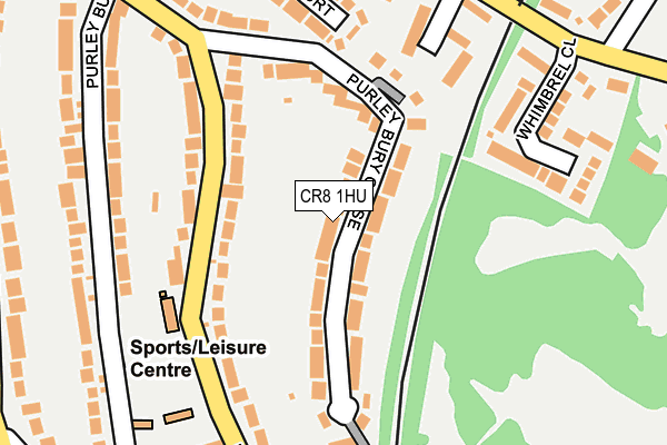CR8 1HU map - OS OpenMap – Local (Ordnance Survey)