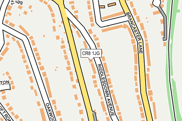 CR8 1JG map - OS OpenMap – Local (Ordnance Survey) CR8 1JG map - OS OpenMap – Local (Ordnance Survey)