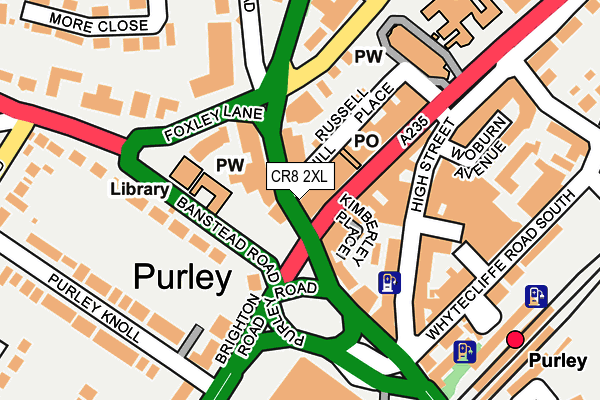 CR8 2XL map - OS OpenMap – Local (Ordnance Survey) CR8 2XL map - OS OpenMap – Local (Ordnance Survey)