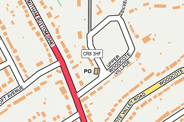 CR8 3HF map - OS OpenMap – Local (Ordnance Survey) CR8 3HF map - OS OpenMap – Local (Ordnance Survey)