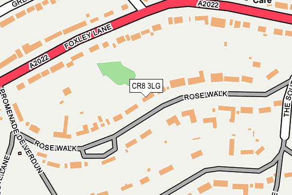 CR8 3LG map - OS OpenMap – Local (Ordnance Survey) CR8 3LG map - OS OpenMap – Local (Ordnance Survey)