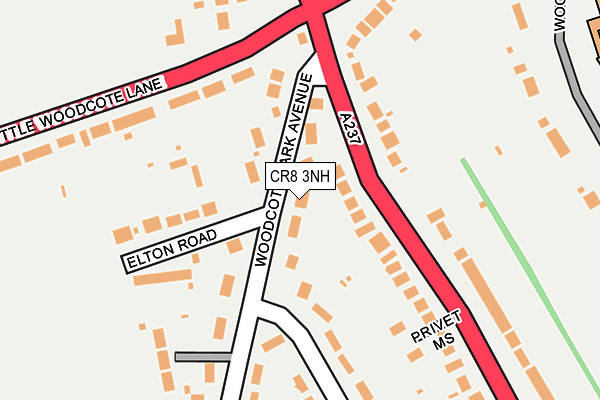 CR8 3NH map - OS OpenMap – Local (Ordnance Survey) CR8 3NH map - OS OpenMap – Local (Ordnance Survey)