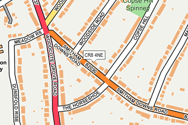 CR8 4NE map - OS OpenMap – Local (Ordnance Survey) CR8 4NE map - OS OpenMap – Local (Ordnance Survey)