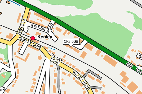 CR8 5GB map - OS OpenMap – Local (Ordnance Survey)