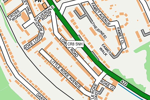 CR8 5NH map - OS OpenMap – Local (Ordnance Survey) CR8 5NH map - OS OpenMap – Local (Ordnance Survey)