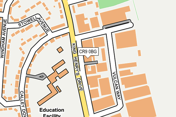 CR9 0BG map - OS OpenMap – Local (Ordnance Survey) CR9 0BG map - OS OpenMap – Local (Ordnance Survey)