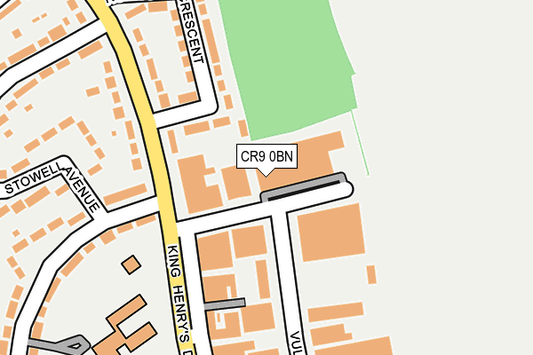 CR9 0BN map - OS OpenMap – Local (Ordnance Survey) CR9 0BN map - OS OpenMap – Local (Ordnance Survey)