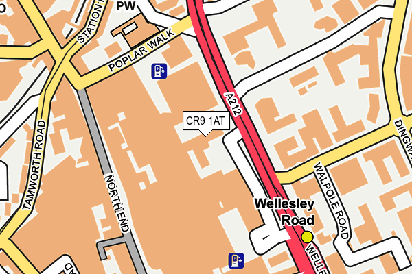 CR9 1AT map - OS OpenMap – Local (Ordnance Survey) CR9 1AT map - OS OpenMap – Local (Ordnance Survey)
