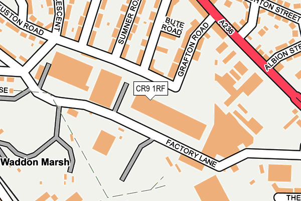 CR9 1RF map - OS OpenMap – Local (Ordnance Survey) CR9 1RF map - OS OpenMap – Local (Ordnance Survey)
