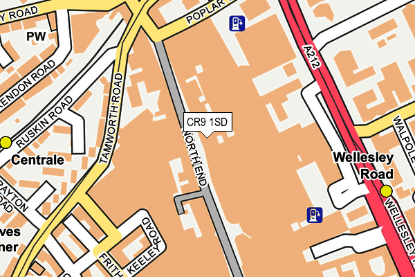 CR9 1SD map - OS OpenMap – Local (Ordnance Survey)