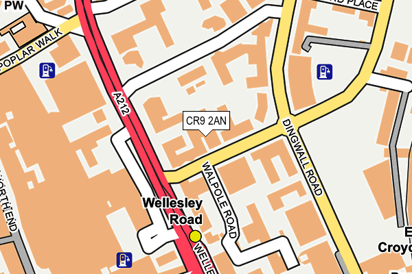 CR9 2AN map - OS OpenMap – Local (Ordnance Survey) CR9 2AN map - OS OpenMap – Local (Ordnance Survey)