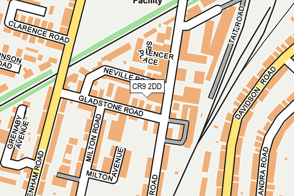 CR9 2DD map - OS OpenMap – Local (Ordnance Survey) CR9 2DD map - OS OpenMap – Local (Ordnance Survey)