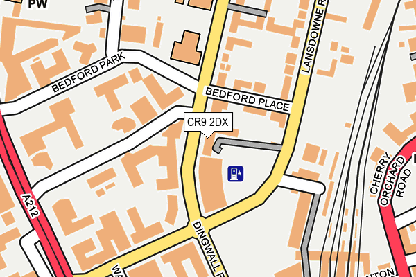 CR9 2DX map - OS OpenMap – Local (Ordnance Survey) CR9 2DX map - OS OpenMap – Local (Ordnance Survey)