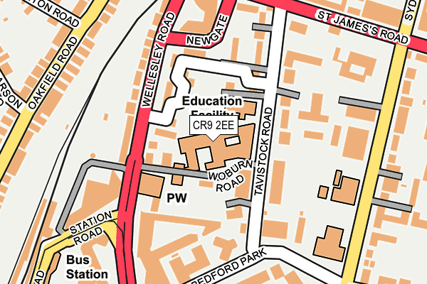 CR9 2EE map - OS OpenMap – Local (Ordnance Survey) CR9 2EE map - OS OpenMap – Local (Ordnance Survey)