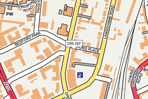 CR9 2EF map - OS OpenMap – Local (Ordnance Survey) CR9 2EF map - OS OpenMap – Local (Ordnance Survey)