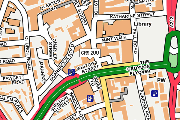 CR9 2UU map - OS OpenMap – Local (Ordnance Survey)