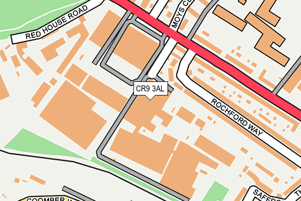 CR9 3AL map - OS OpenMap – Local (Ordnance Survey) CR9 3AL map - OS OpenMap – Local (Ordnance Survey)